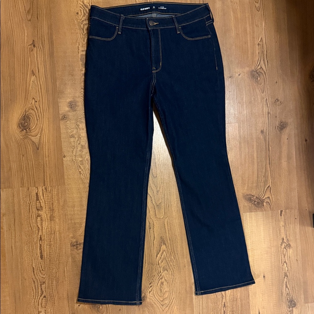 Old Navy Dark Blue Boot Cut Jeans